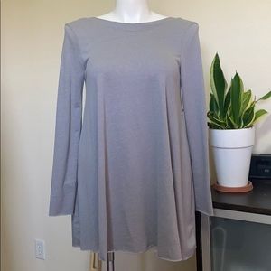 Free People beatnik swing tunic m/l gray